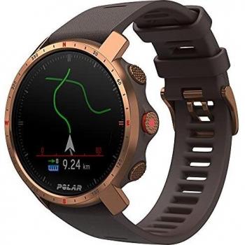Polar Grit X Pro - Smartwatch Deportivo con GPS, Dureza de Grado Militar, Cristal de Zafiro, Monitorización del Pulso Cardíaco en la Muñeca, Color Marrón/Cobre