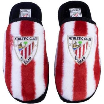 ANDINAS 799-10 Zapatillas de casa descalza de hombre blanco y rojo