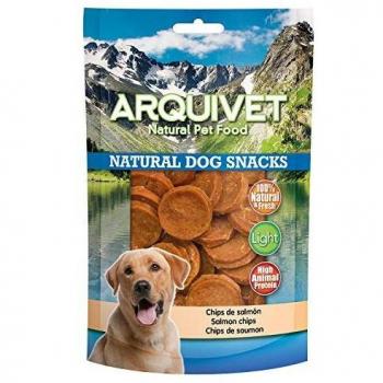 Arquivet Chips de salmón - Snacks perro naturales - Natural Dog Snacks - 100 g