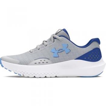 Zapatillas de Running Under Armour BGS Surge 4 para Niños, Color Gris, Talla 39