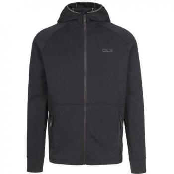 Trespass - Sudadera con Cremallera Anthony DLX para Hombre, color negro, talla L, con capucha y diseño moderno