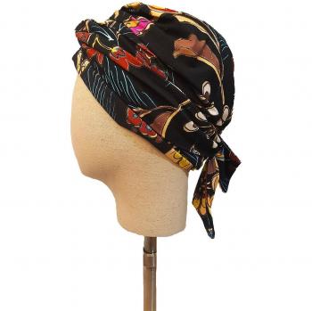 BelleTurban Reine V Blueline - Turbante estampado para mujer