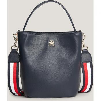 Bolso bucket Tommy Hilfiger con banda corporativa - Azul Marino Talla Os