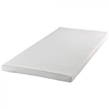Topper Viscoelástico Ocean 160 x 190 cm - 6 cm de Espesor, Transpirable 3D, Densidad 55 kg/m³, Doble Funda con Cremallera y Cuatro Gomas