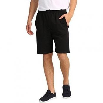 Lower East LE211, Pantalones cortos de deporte Hombre, Negro