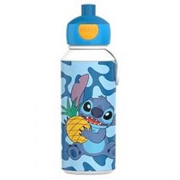 Botella Pop-Up Campus 400ml Stitch - A prueba de fugas, reutilizable, sin BPA y apta para lavavajillas