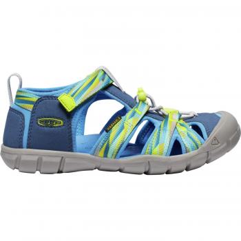 Keen - Sandalias de montaña para niños SEACAMP II CNX, ligeras, con suela flexible, diseño transpirable, cierre de velcro para un ajuste seguro y protección en los dedos