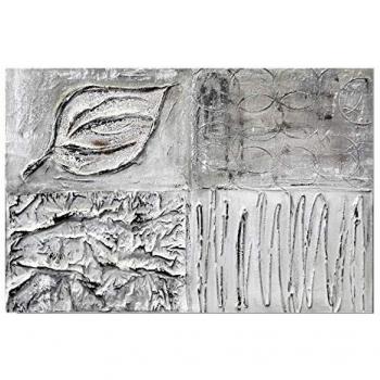 Tapa Contador Artesanal Decapé Blanco y Plata - 50x36x6 cm