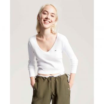 Camiseta Tommy Hilfiger Mujer de Algodón Suave y Cómoda
