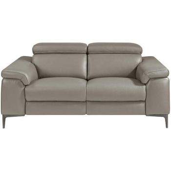 Sofá 2 plazas piel vacuno mecanismos relax ANGEL CERDÁ 6121C, Gris Oscuro, Piel, 170 x 102 x 97 cm