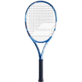 Raqueta de tenis Babolat Evo Drive Tour Azul - Ligera, diseño aerodinámico, tecnología de absorción de impactos, mango ergonómico, ideal para jugadores intermedios