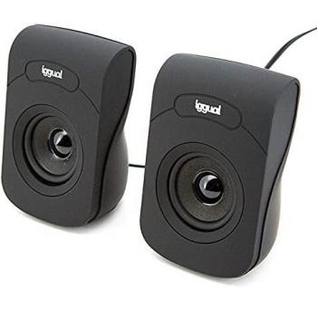 iggual Altavoces 2.0 6W mini-jack + USB