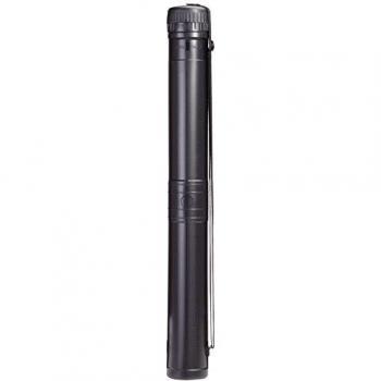 Makro Paper DK11317 - Tubo portaplanos extensible, 70-130 cm, negro