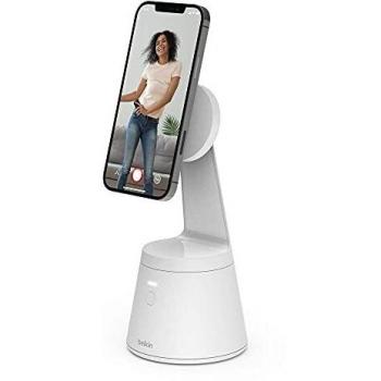Belkin Soporte magnético para teléfono con seguimiento de cara ,compatible con MagSafe, base para smartphone con rastreo de movimiento para creadores de contenido, funciona con la serie iPhone 12