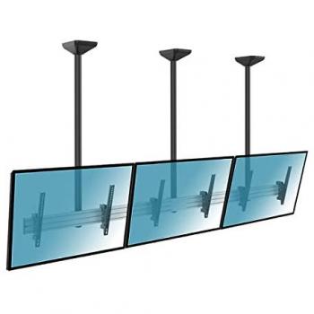 Soporte de Techo Kimex para 3 TVs de 45-50 con Altura de 150 cm y VESA 600x400, Máx. 50 Kg