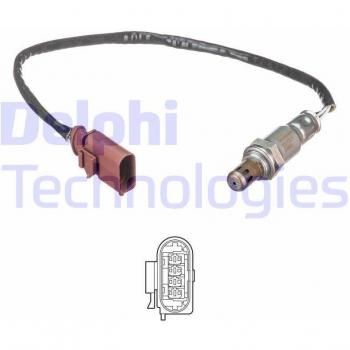 DELPHI Sonda Lambda ES21224-12B1 para VOLKSWAGEN Polo, SEAT Ibiza, Toledo, SKODA Fabia, Rapid y AUDI A1