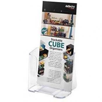 Deflect-O A4 3 Tier Literature Holder - Clear