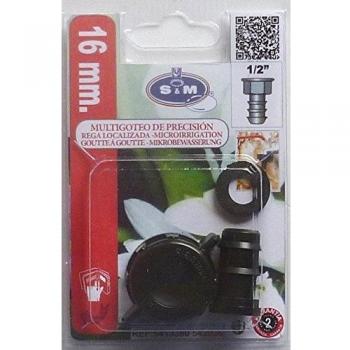 S&M 543036 Terminal Hembra Goteo, Negro