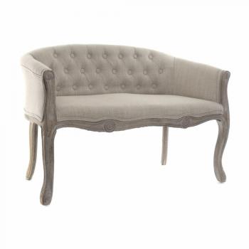 Sofá DKD Home Decor Gris Poliéster Madera de Caucho (107 x 61 x 71 cm)