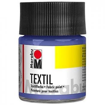 Pintura Textil Marabu para Tejidos Claros - Lila - 50 ml, Base Agua, Lavable hasta 60°C, Fijación por Planchado o Horno