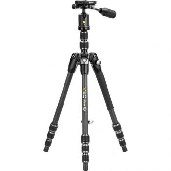 Vanguard Veo 3T 204CBP - Trípode de viaje de carbono con rótula de bola, patas de carbono