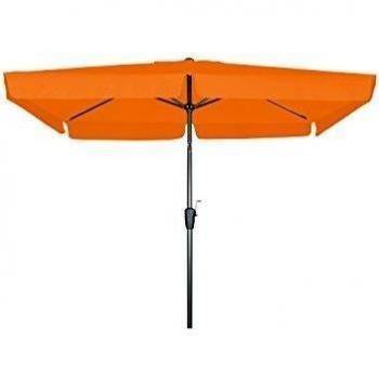 GoodSun Sombrilla con manivela BL, sombra, 210 x 140 cm, 6 piezas