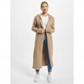 Urban Classics Women's Long Hooded Feather Cardigan