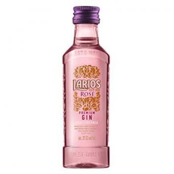 Miniatura de Ginebra Larios Rosado 5 Cl - Botella Plástica 37,5% Alcohol