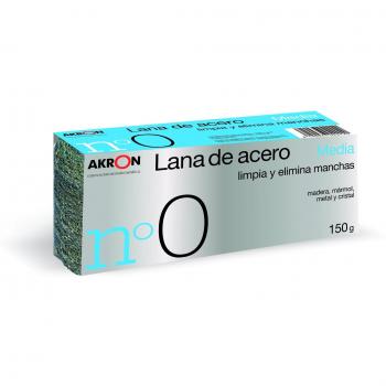 Bobina de Lana de Acero Media Nº 0 para Pulir y Limpiar, 150 gramos