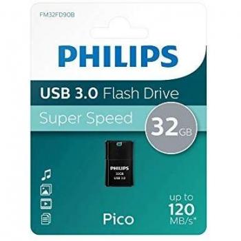 Philips USB Flash Drive Pico Edition 32GB, USB3.0, Banda de muñeca