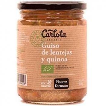 Lentejas Guisadas con Quinoa | BIO | 425 gr | Carlota Organic | Pack 2