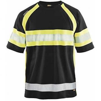 Blaklader High Visibility Anti-UV T-Shirt, Black/Yellow, Size S