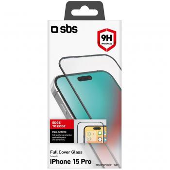 Protector de Pantalla y Trasero Full Cover Transparente SBS para iPhone 15 Pro - 1 Pieza