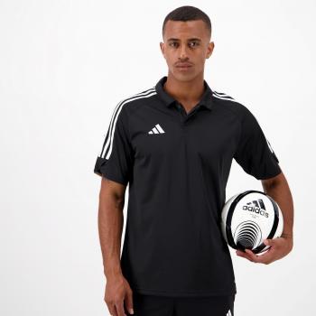 Adidas Polo de Fútbol Manga Corta Tiro 23 para Hombre, Color Negro, Talla L