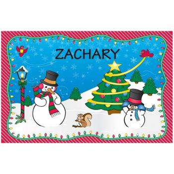 Navidad mantel individual – Zachary
