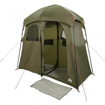 Tienda de Ducha Impermeable para 2 Personas Color Verde Oliva