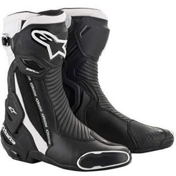 Alpinestars SMX Plus V2 Motorcycle Boots Black-White Size 42