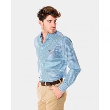 Camisa Spagnolo popelín rayas azul Colección Bandera