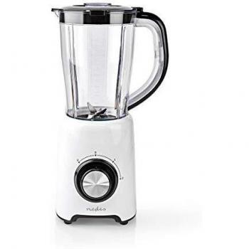 Batidora de Vaso NEDIS | 800 W | Capacidad de 1.5 l | Material Plástico | 2 Ajustes de Velocidad | Colores Blanco/Negro | Longitud del Cable