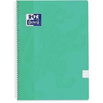 Bloc folio cuadrícula 4 tapas plástico 80hj ice mint pastel