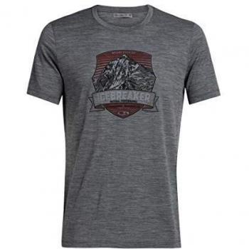 Icebreaker Tech Lite SS Crewe Everest Crest Gritstone HTHR XL