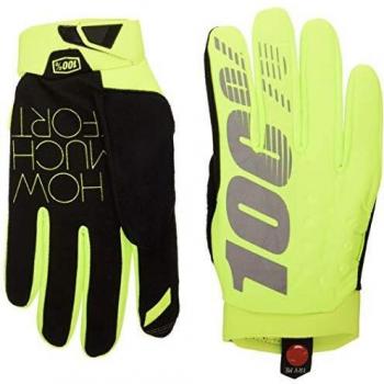 Brisker 100% Glove Fluo Yellow MD