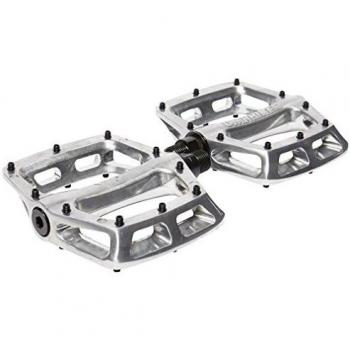 DMR V8 Alloy Flat Platform Bike Pedals V2 9/16 Axle - Polished Silver