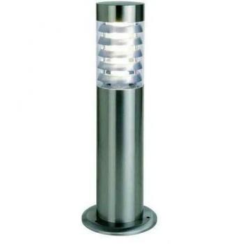 Baliza de exterior Novolux Lighting Abrego 45 cm, uso exterior, color inox, inox AISI, E27, 11W