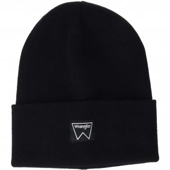 Wrangler Basic Beanie Gorro de Punto, Negro