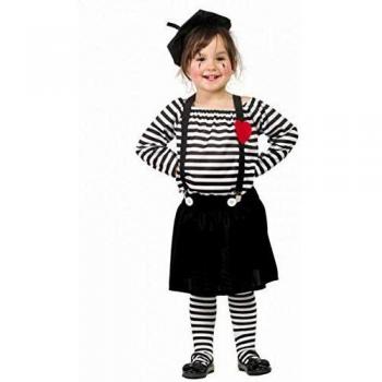 Traje de Mimo Estilizado para Niña Talla 3-4