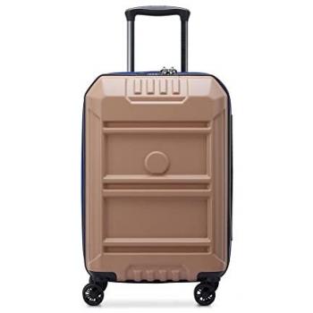 Maleta de cabina extensible Delsey Rempart 55 cm rígida beige 39.6 L con 4 ruedas