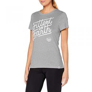 Reebok RC Fittest On Earth tee Camiseta, Mujer, Medium Grey Heather, S