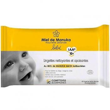 Comptoirs et CompagniesToallitas limpiadoras y calmantes con miel de manuka IAA 10+ Organic 40 toallitas