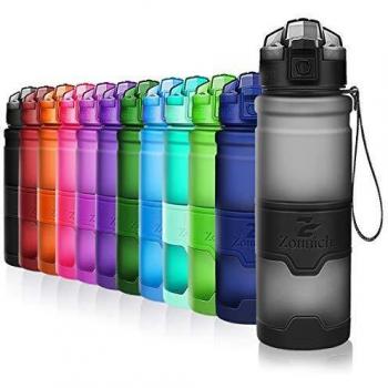 ZOUNICH Botella Agua Deporte Botellas Agua Niños sin BPA, Reutilizable Tritan Plástico Ecologica con Filtro, 400ml/500ml700ml/1l, Cantimploras para Gimnasio, Bicicleta, Colegio, Oficina, Viajes